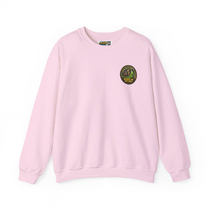 'Hurry Up and Wait' Patch [front/lrg.back- Sweatshirt