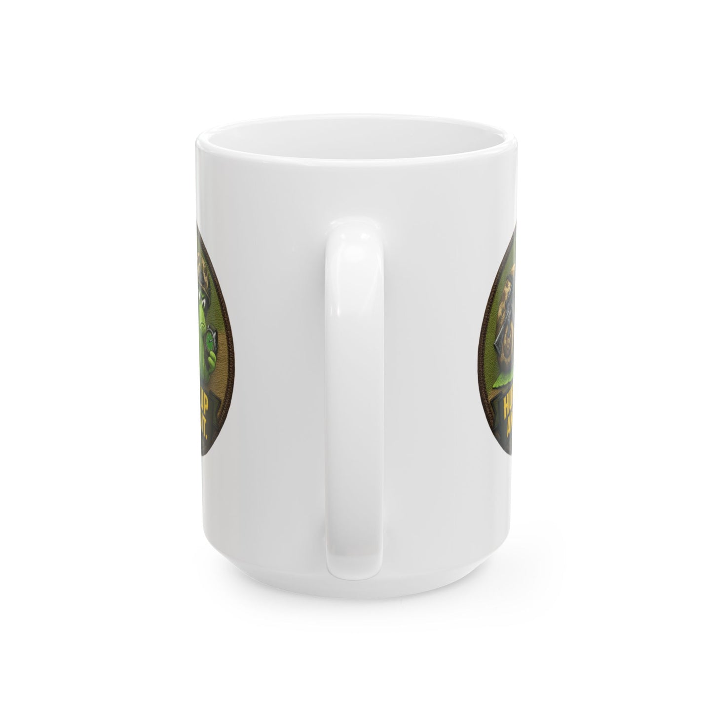'Hurry Up and Wait' Ceramic Mug