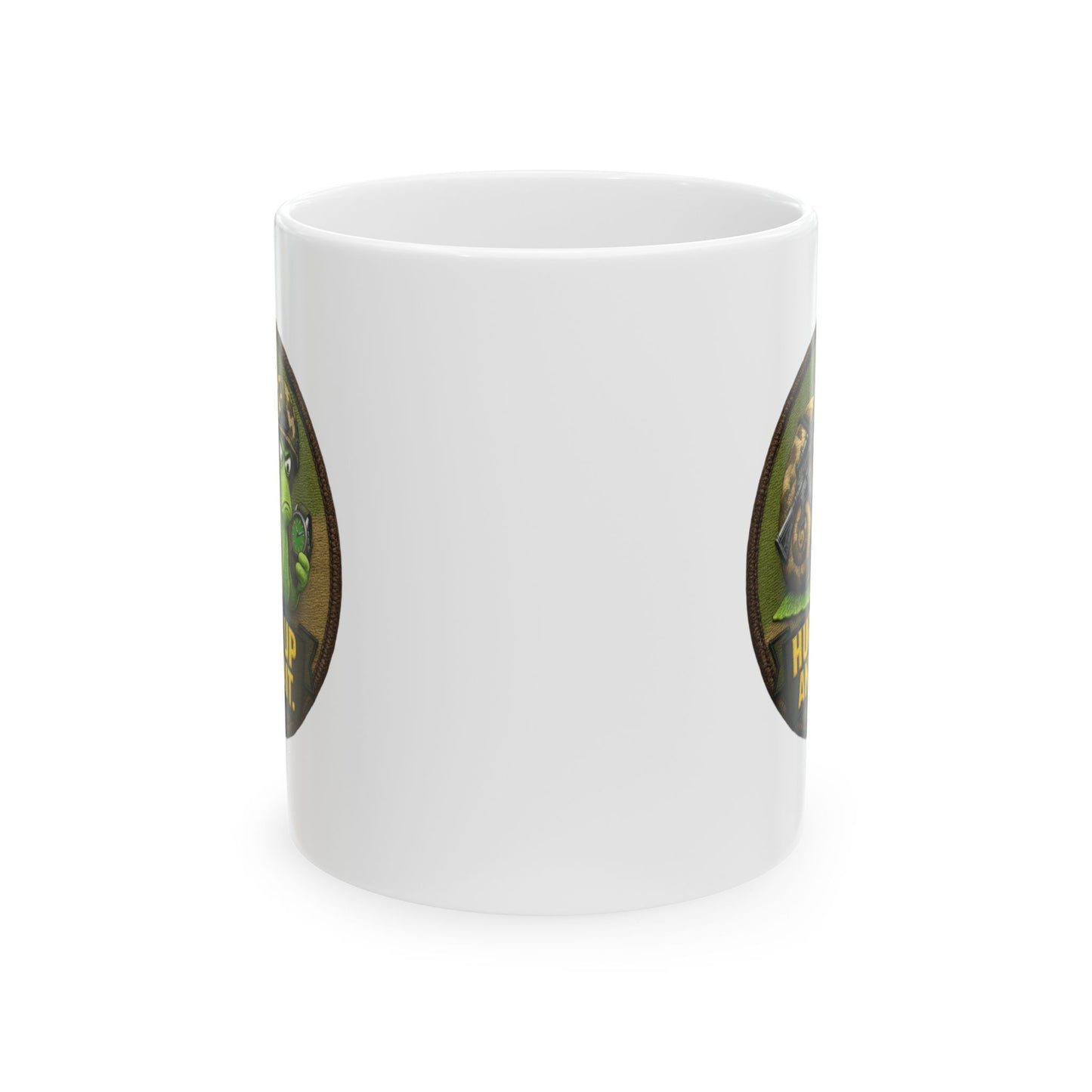 'Hurry Up and Wait' Ceramic Mug