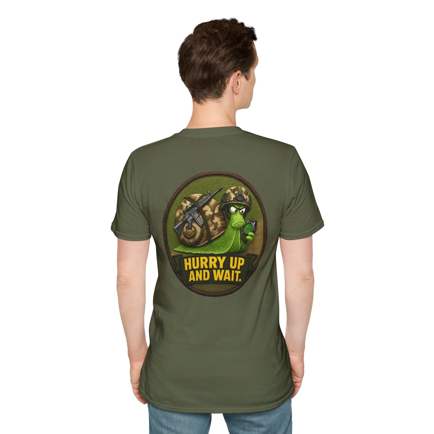 'Hurry Up and Wait' Patch [front/back]